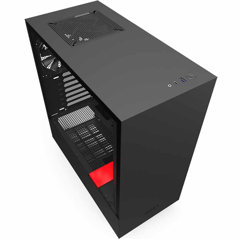 Gabinete Gamer NZXT H510 Cristal Templado ATX CA-H510B-BR
