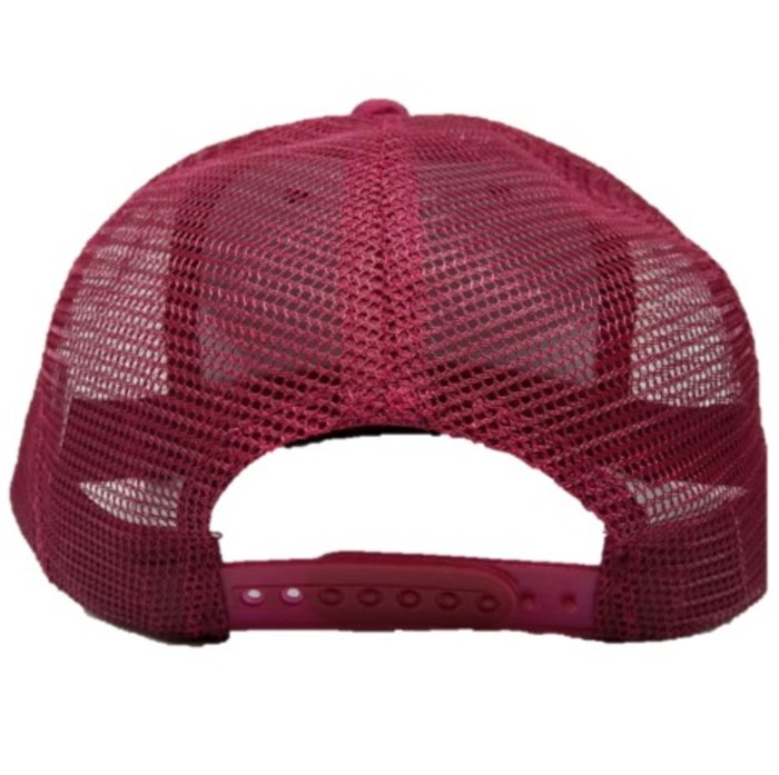 Gorra Visera Plana de Malla Lisa Tinto