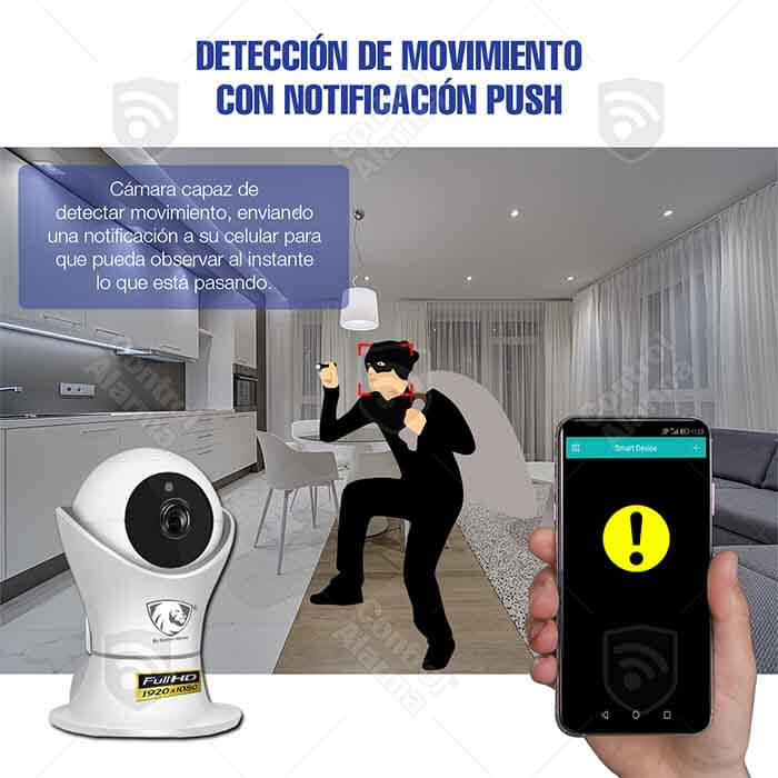 Cámara Wifi Ip 1080p Preset 360 Nube Seguridad Vigilancia 16gb