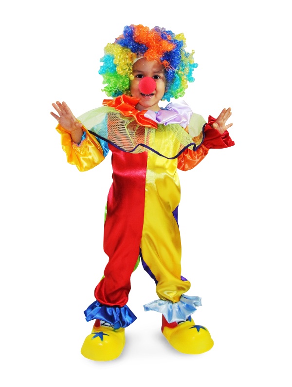 Disfraz de payaso completo para niño y niña Zizoi 