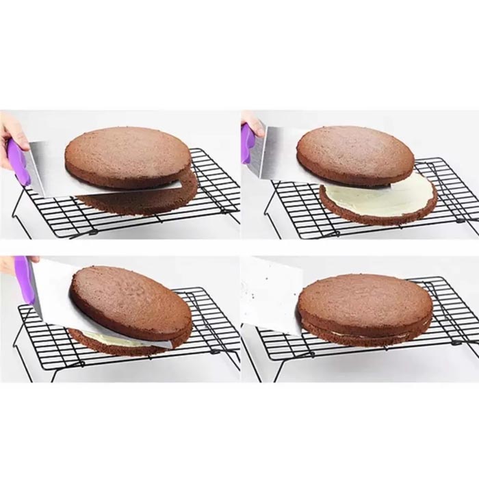 Aleissi Elevador Transportador Espatula Pastel Reposteria Fondant (Morado)