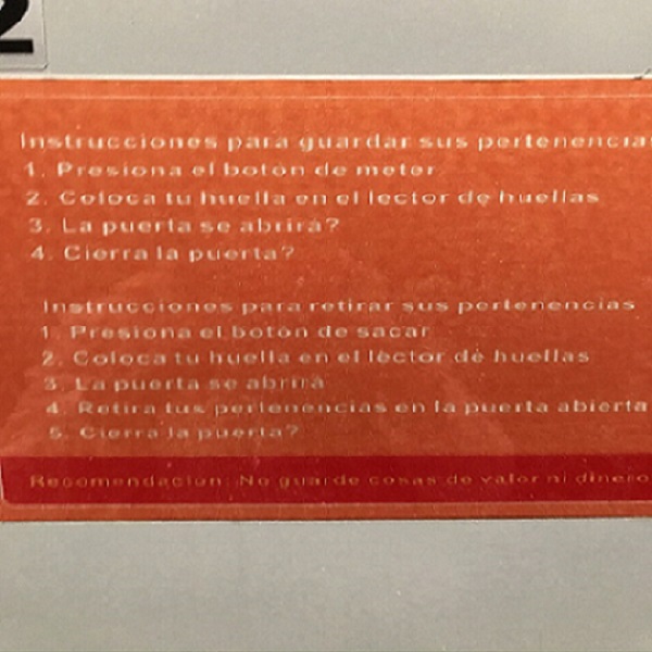 Locker de huella digital 10 gabinetes