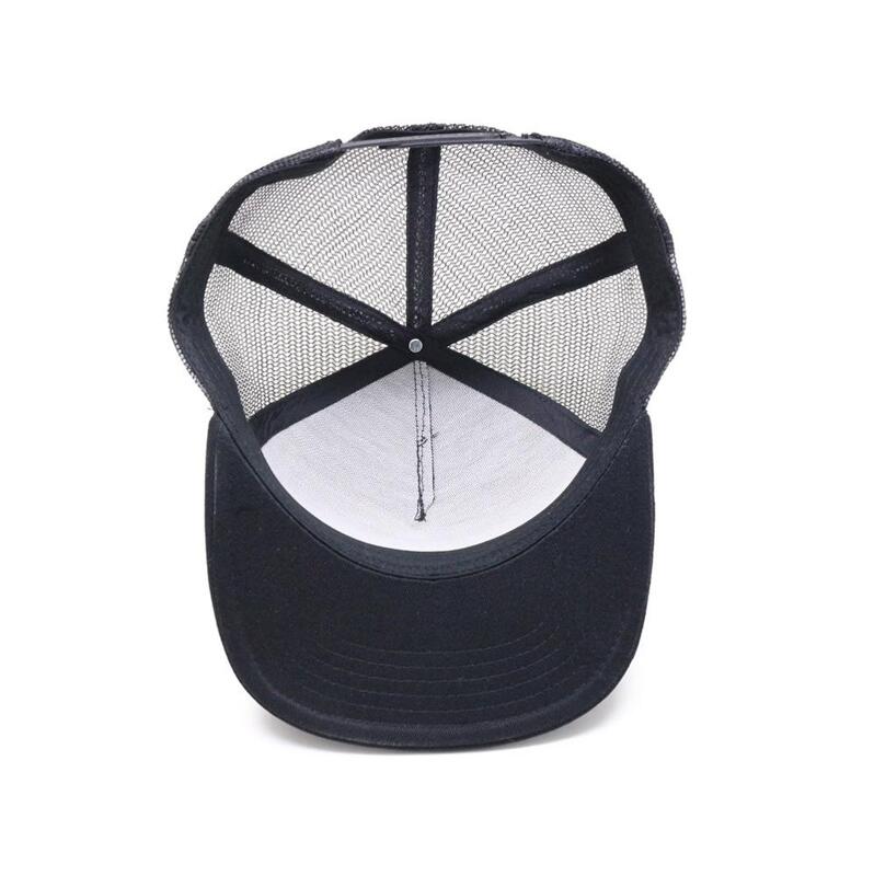 Gorra Visera Plana de Malla Lisa Negro (Lote de 10 Piezas)