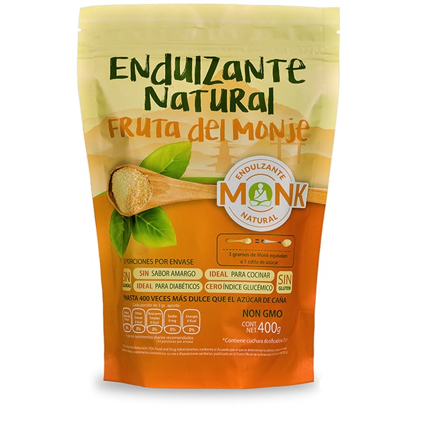 Monk: Endulzante Natural Fruta Del Monje 400 G.