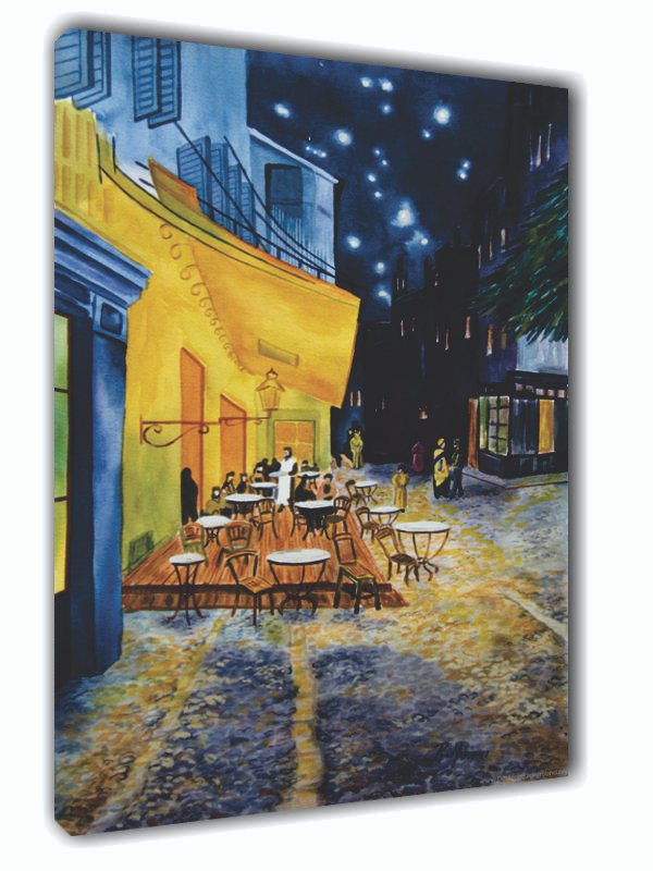 Cuadro Decorativo Canvas Terraza de café por la noche de Vincent van Gogh.