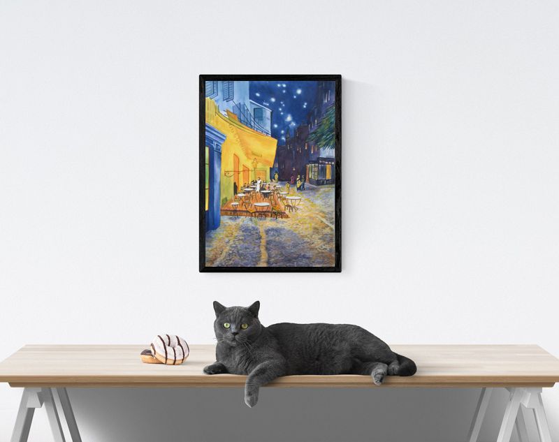 Cuadro Decorativo Canvas Terraza de café por la noche de Vincent van Gogh.