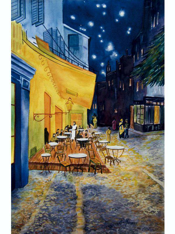 Cuadro Decorativo Canvas Terraza de café por la noche de Vincent van Gogh.