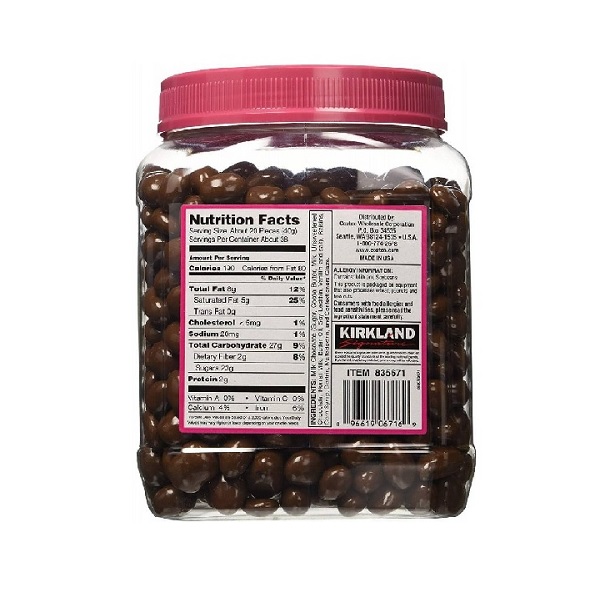 Kirkland Signature Pasas Cubiertas de Chocolate con Leche 1.53 kg