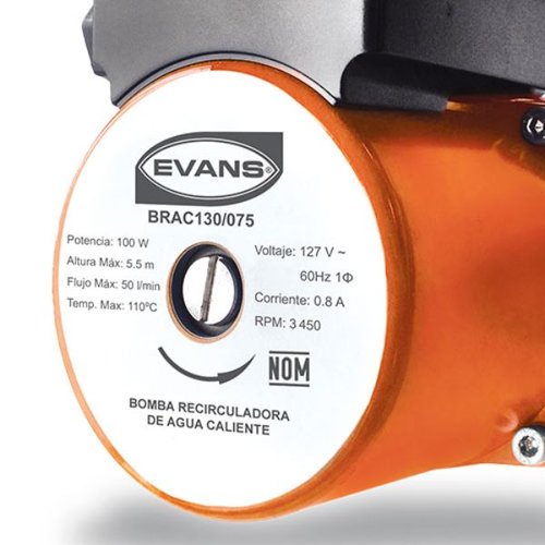 Recirculadora De Agua Caliente Evans 80w 3 Velocidades