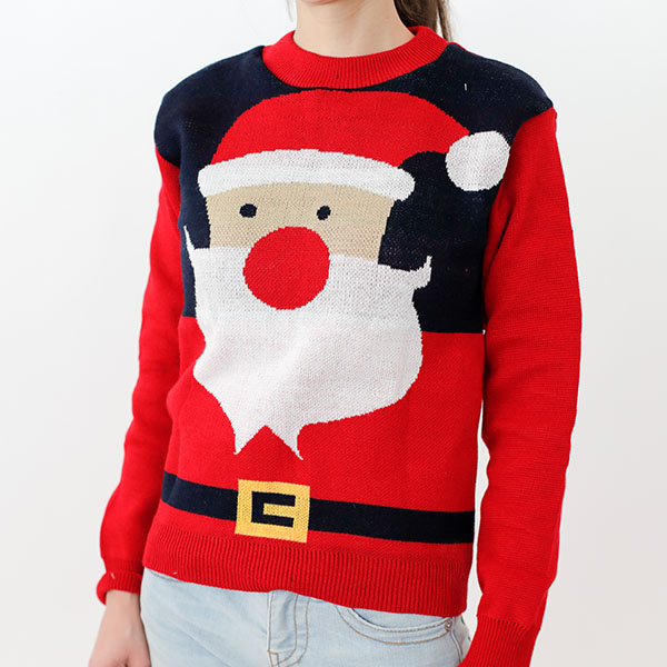 Sueter Navideno Unisex Unitalla diseno Santa Claus Ugly Sweater (Leer Descripcion)