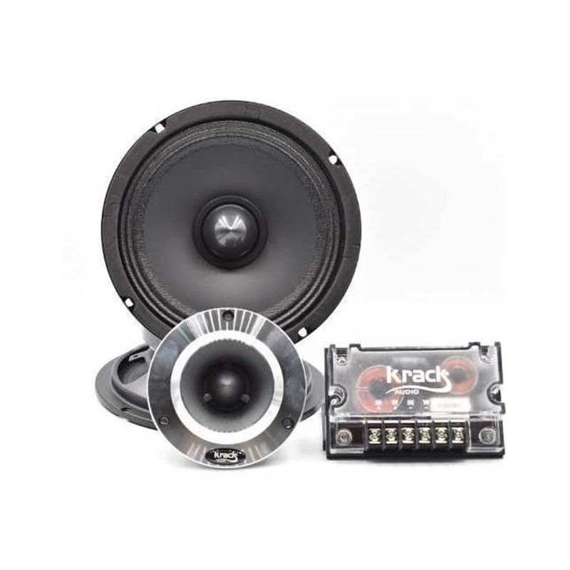 Set de Medios Rangos 6.5" De 2 Vías Krack Audio KTM-620 - Negro
