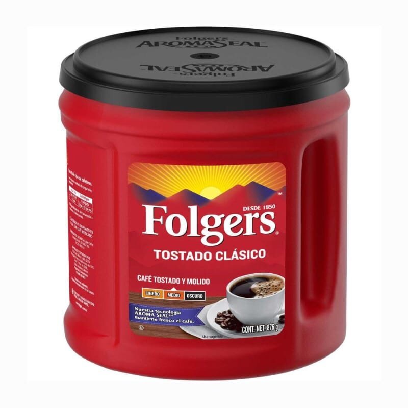 Café Tostado y Molido Folgers Clásico 876 g