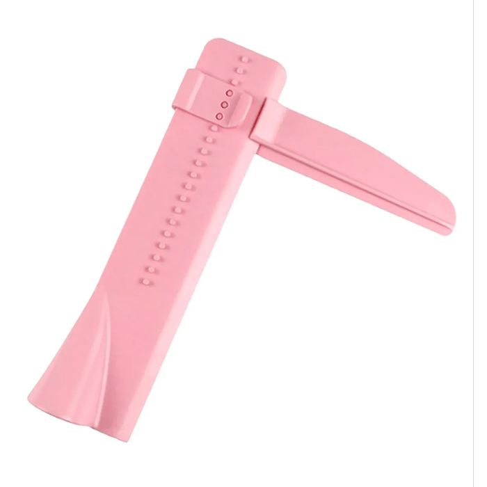 Aleissi Peine Regla Alisador Ajustable Pastel Reposteria 2 En 1 (Rosa)