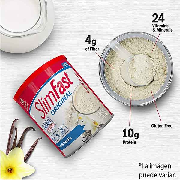 Slim Fast vainilla Polvo Para Malteadas 425 G suplemento alimenticio