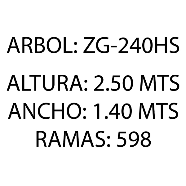 ARBOL DE NAVIDAD ARTIFICIAL VERDE  VIKINGO DE 2.4