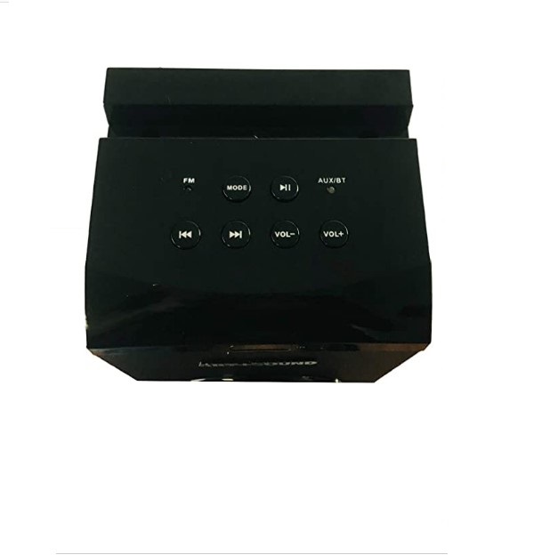 ART+SOUND Bocina Bluetooth de Torre Diseño Portable Altavoz de Alta Potencia con Sistema Radio FM Conexión AUX Control Remoto Infrarrojo Color Negro Matte AR1002 (Renovado)