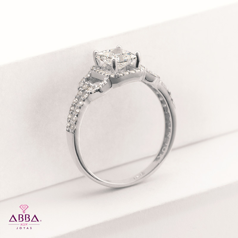 ANILLO DE COMPROMISO FELISA ORO 10K ABBA JOYAS