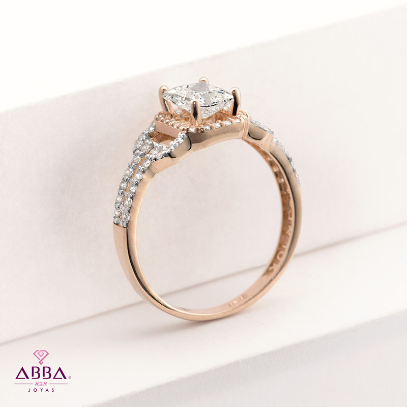 ANILLO DE COMPROMISO FELISA ORO 10K ABBA JOYAS