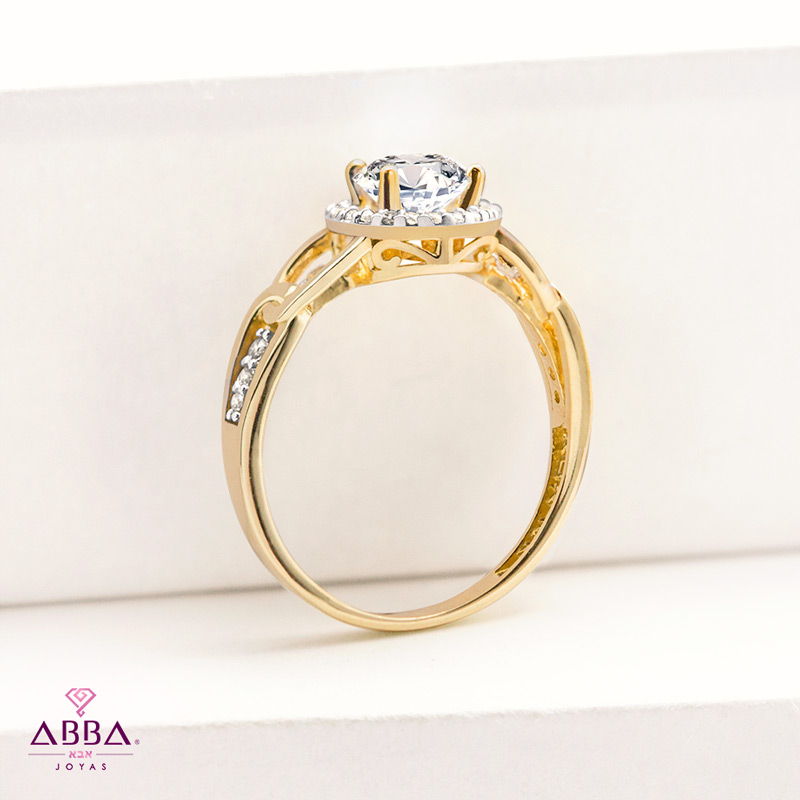ANILLO DE COMPROMISO GIANNA ORO 10K ABBA JOYAS