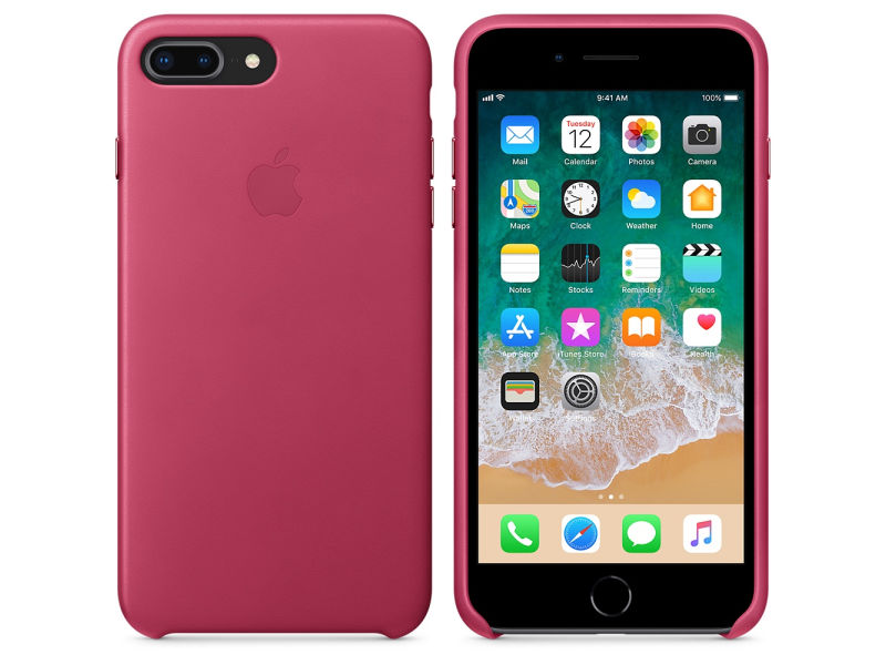 Funda de piel para el iPhone 8 Plus iPhone 7 Plus - Rosa Fucsia - Apple
