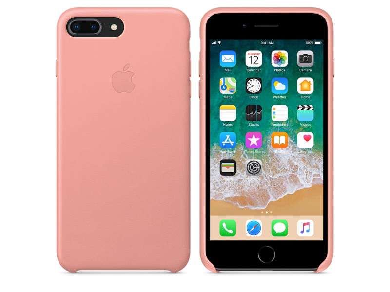 Funda de piel para el iPhone 8 Plus iPhone 7 Plus - Rosa Palido - Apple