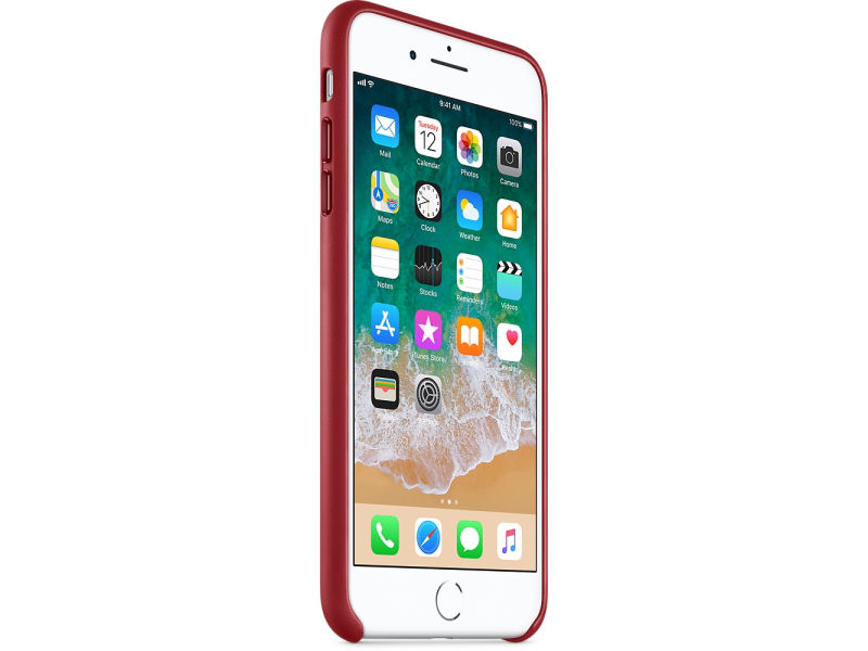 Funda de piel para el iPhone 8 Plus iPhone 7 Plus - Rojo - Apple