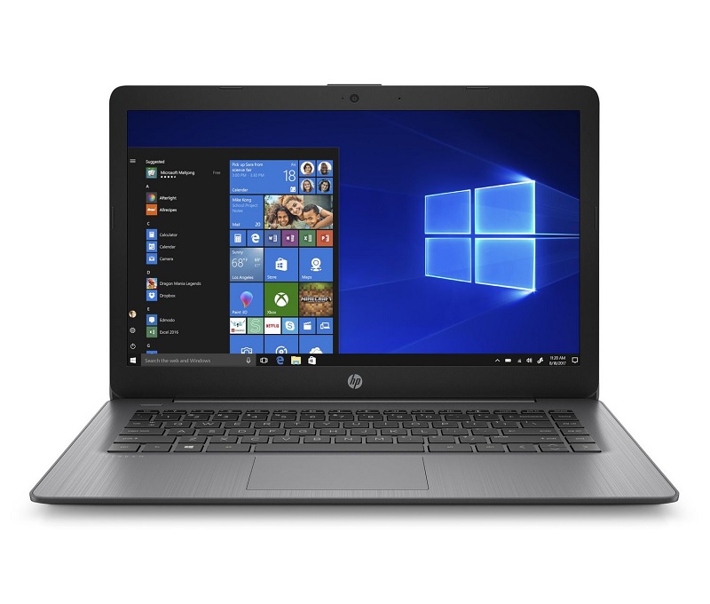 Laptop Hp Stream 14 4GB RAM 64GB Celeron N4000 W10 Negro + Mouse y base enfriador