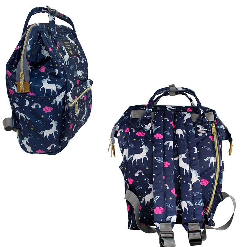 Mochila Pañalera Moderna Multiusos Amplia Básica