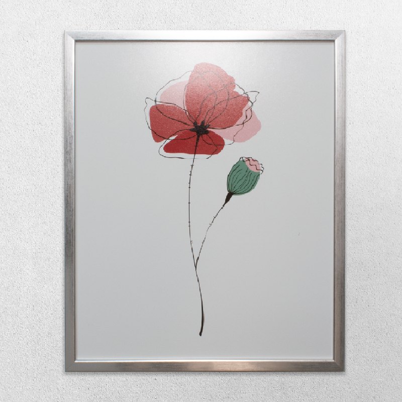 Elegante  Cuadro De Flor 16x20 pulgadas
