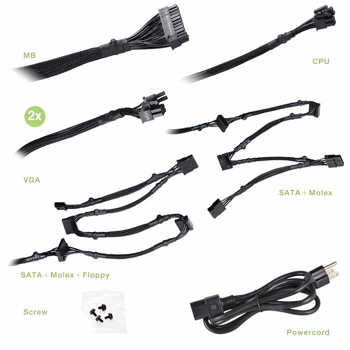 Fuente De Poder EVGA 700 GD 700W 80 PLUS GOLD 100-GD-0700-V1