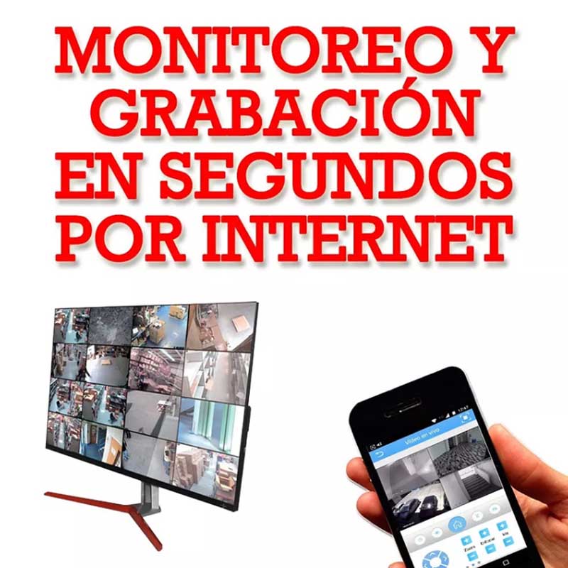 Kit Cctv Video Hd Dvr 4 Camaras Microfono Audio Vigilancia