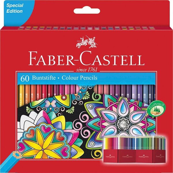 Ecolapiz Color Hex Est c/60  de alta calidad Faber Castell