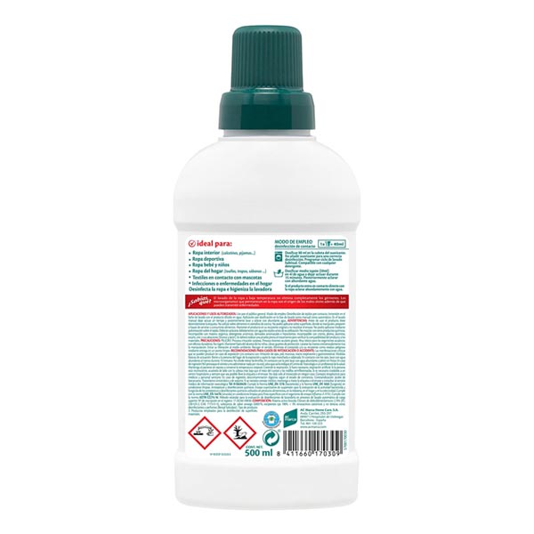 Desinfectante Para Ropa Sanytol De 500ml detergente 