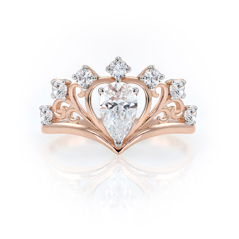 ANILLO CORONA ELENA ORO 10K ABBA JOYAS