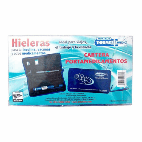 Cartera Hielera Termica Porta Medicamento Insulina Vacunas