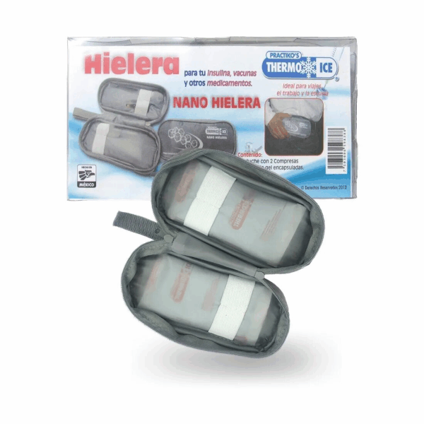 Nano Estuche Hielera Con Gel Refrigerante Para Medicamentos Insulina