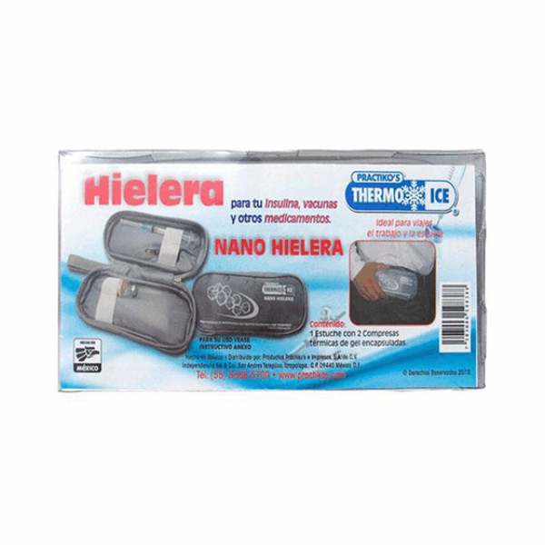Nano Estuche Hielera Con Gel Refrigerante Para Medicamentos Insulina