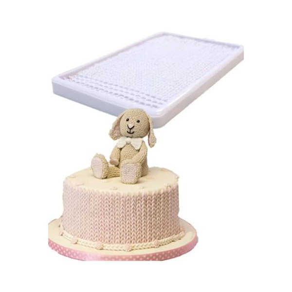 Aleissi Molde Silicon Fondant Sarape Chambrita Tejido Textura