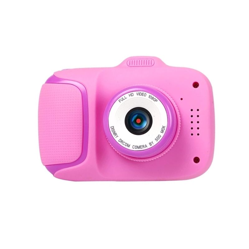 Cámara Digital para Niños, LBP, Fotografía y Video, USB Recargable, HD 2000W 1080P, 9cm (3.5in) -Rosa