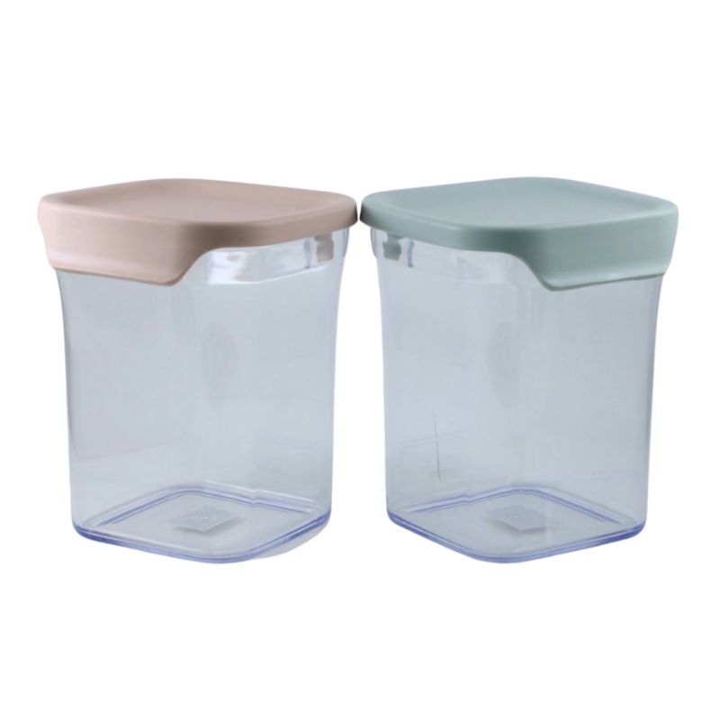 Contenedor de Almacenamiento Alimentos Cocina, LBP, Recipiente Plástico con Tapa, 14cm (5.5in) -Rosa