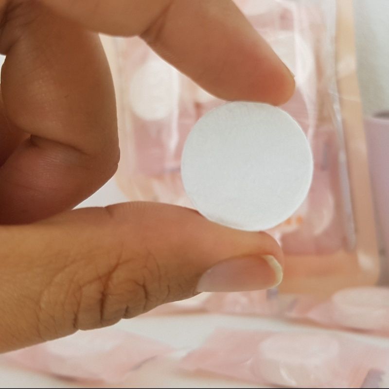 Paquete de 100 pz Mascarillas Faciales Comprimidas para Limpieza, LBP, Desechables en Empaque Individual