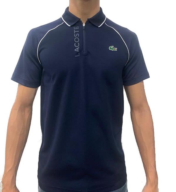 Playera lacoste azul marino Clearance