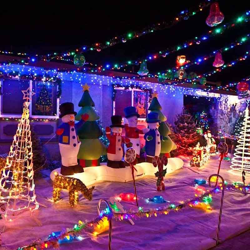 1000 luces LED de Navidad con 6 modos de iluminación y mini luz impermeable, para interiores y exteriores, ceremonias de cumpleaños, bodas, fiestas, decoración de recámara (multicolor)