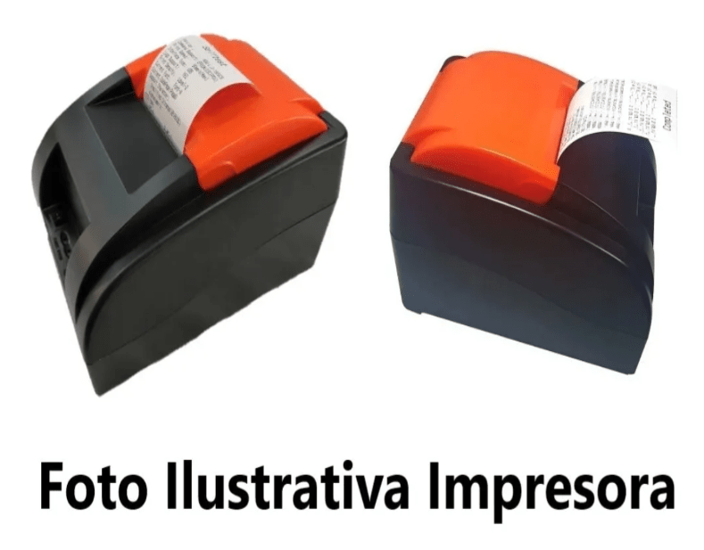 PCTECMX Escaner Codigo De Barras Impresora Termica De Tickets 58mm