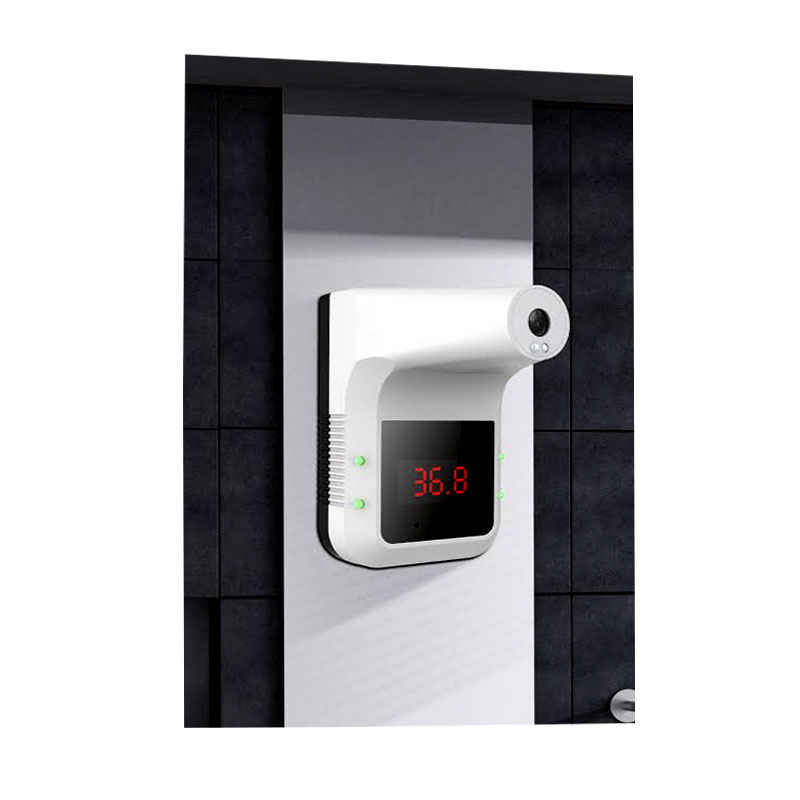 Termómetro Infrarrojo De Pared, Digital Con Alarma de Pantalla LCD-Sin Contacto