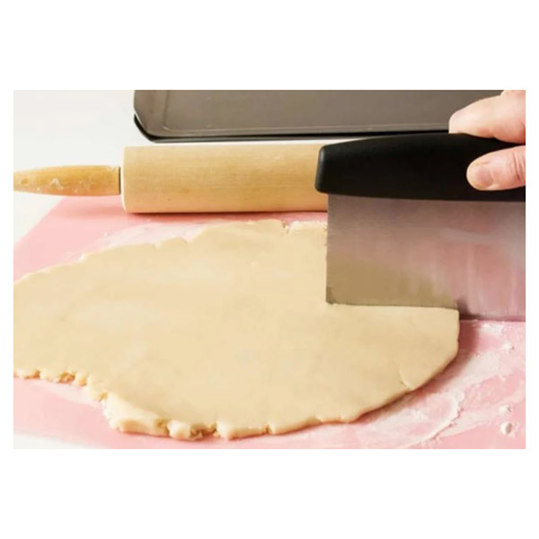 Aleissi Raspa Acero Pastel Reposteria Fondant Cocina 13cm (Negro)