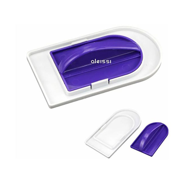 Aleissi Plancha Alisador Fondant Pastel Decoracion Dos En Uno (Blanca-Morado)