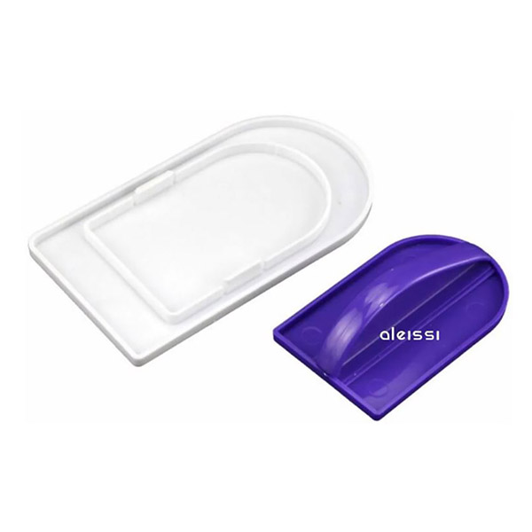 Aleissi Plancha Alisador Fondant Pastel Decoracion Dos En Uno (Blanca-Morado)