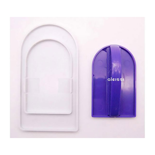 Aleissi Plancha Alisador Fondant Pastel Decoracion Dos En Uno (Blanca-Morado)