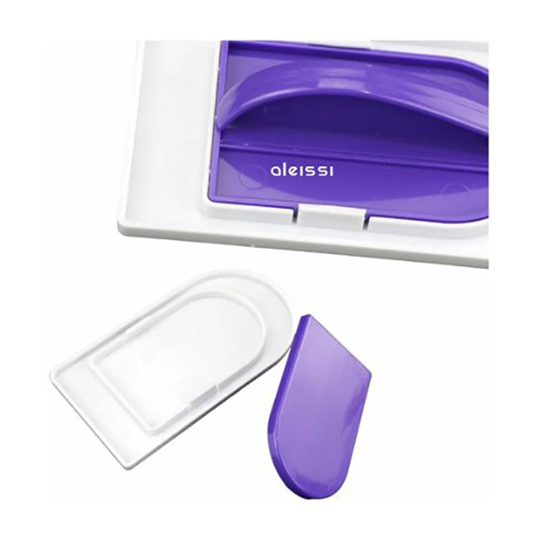 Aleissi Plancha Alisador Fondant Pastel Decoracion Dos En Uno (Blanca-Morado)